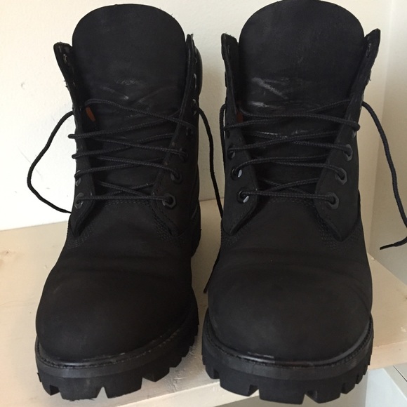 Men’s Black Timberland Boots Size 8M Like New - Picture 2 of 8